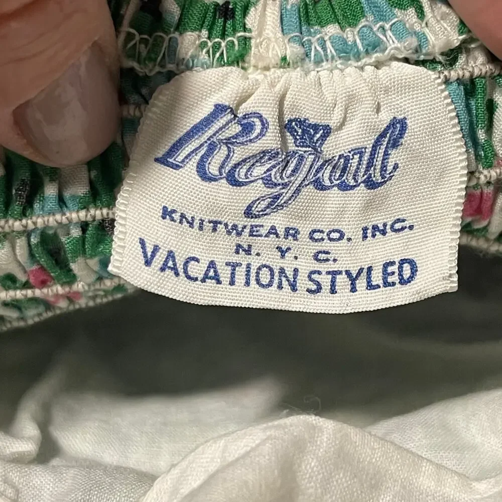 Vintage 60's Baby Swuimsuit Beachwear by Regal Knitwear Co. Vacation Style